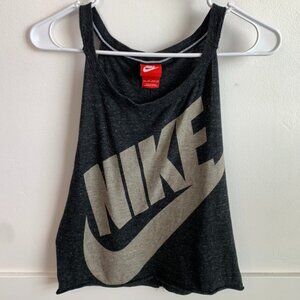 Nike Dark Gray Logo Muscle Tank Top